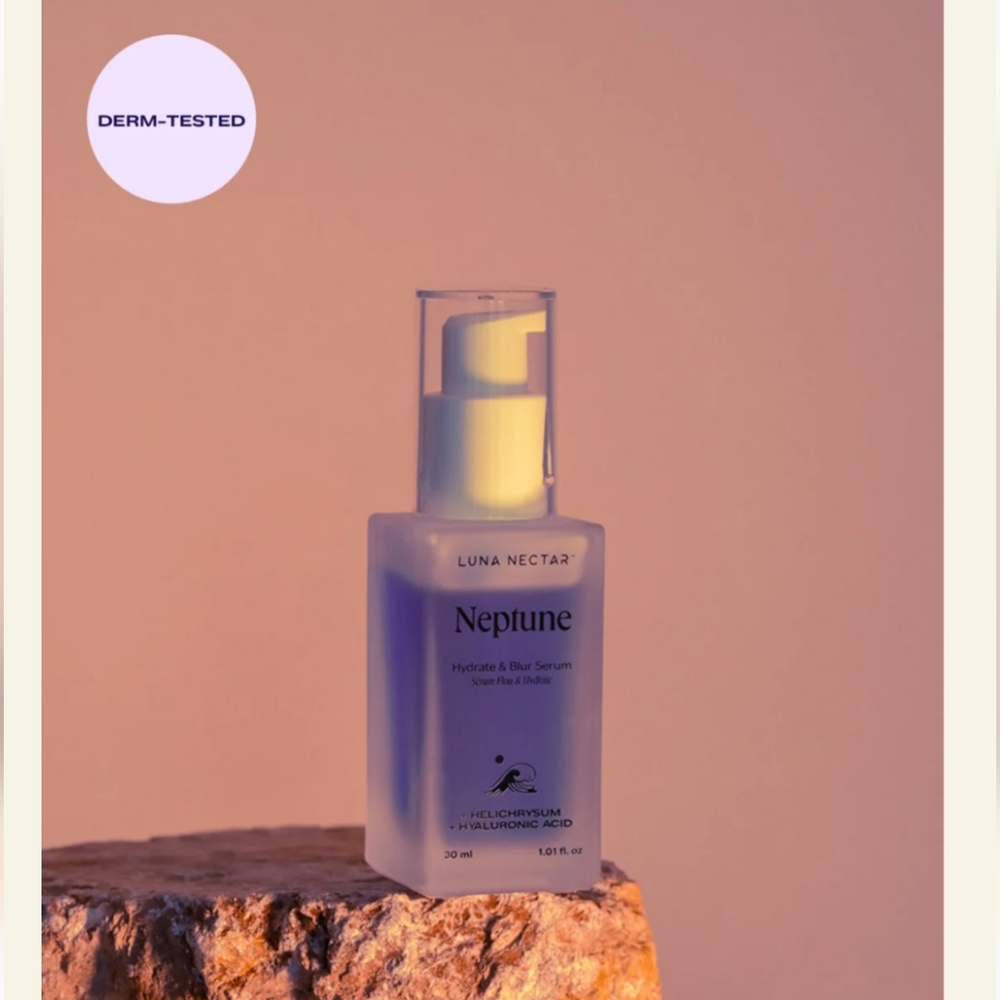 Luna Nectar NEPTUNE Hydrate & Blur Hyaluronic Acid Serum - 1.01 Oz - NIB